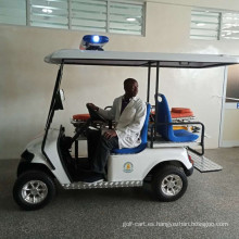 Carro de golf de rescate para el hospital